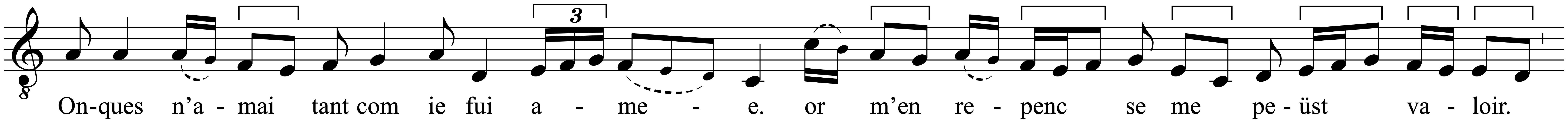 Work musical notation